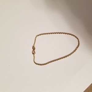14K Gold Rope Style Bracelet